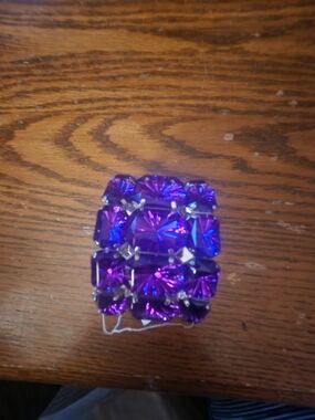 Charming Charlie Purple Stretch Bracelet